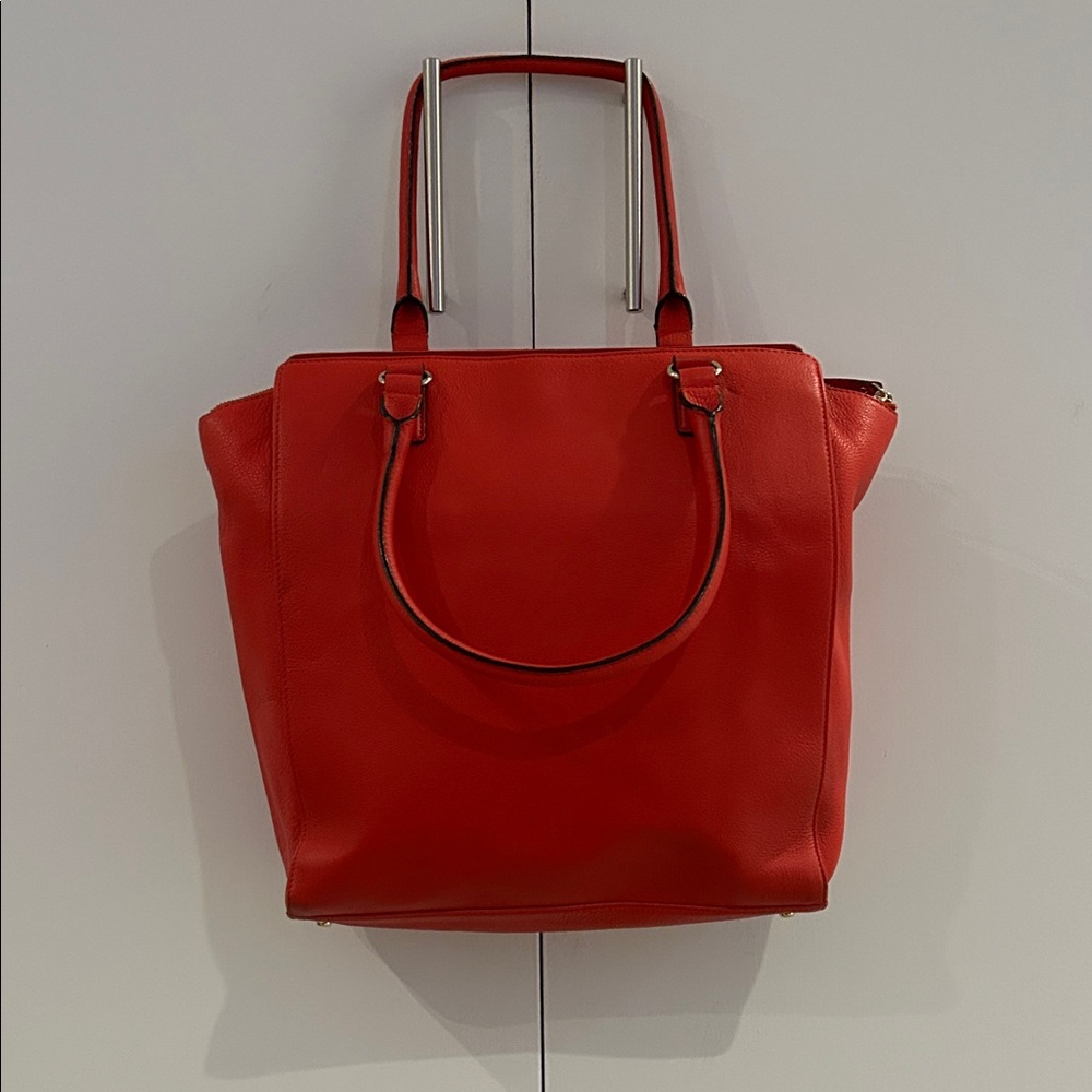 Kate Spade Red Tote Bag EUC - Picture 8 of 15